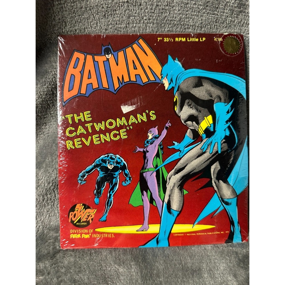 1975 Batman The Catwoman's Revenge  7" Vinyl Record 33 RPM - New SEALED